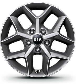 Dark metal gray alloy wheel