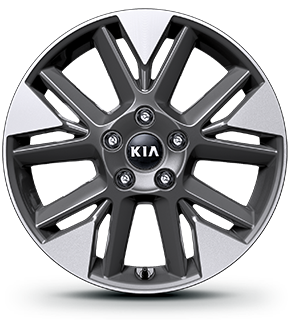 Dark metal gray alloy wheel