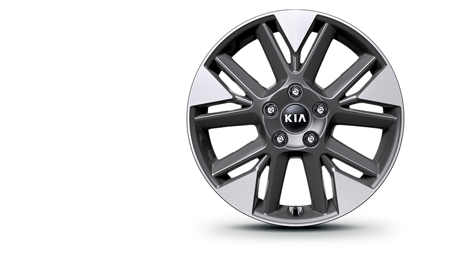 Dark metal gray alloy wheel