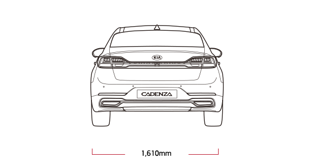 Kia Cadenza YG PE dimensions