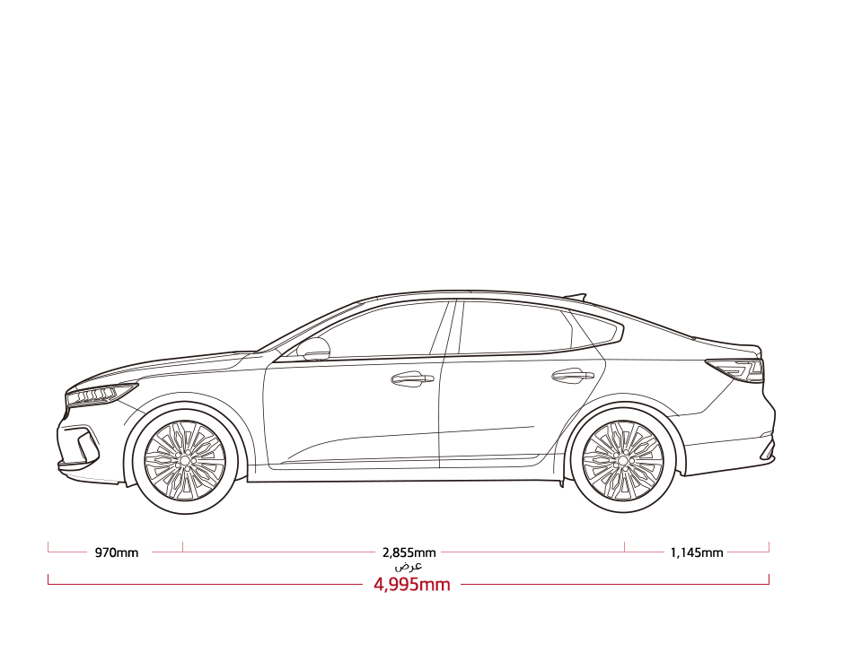 Kia Cadenza YG PE dimensions