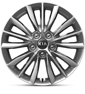 225/55R 17" Fine Silver Alloy Wheel