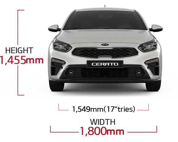 Kia Cerato Dimensions