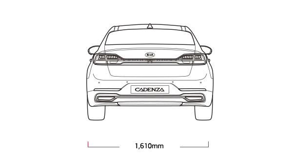 Kia Cadenza YG dimensions