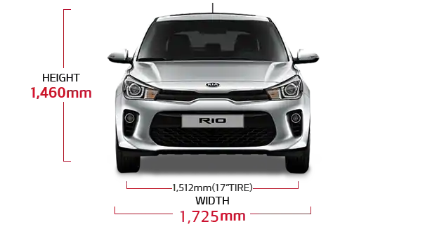 Kia Rio 5 Door Dimensions