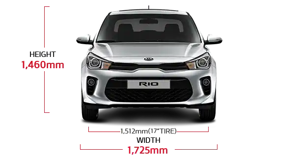 Kia Rio 4 Door Dimensions