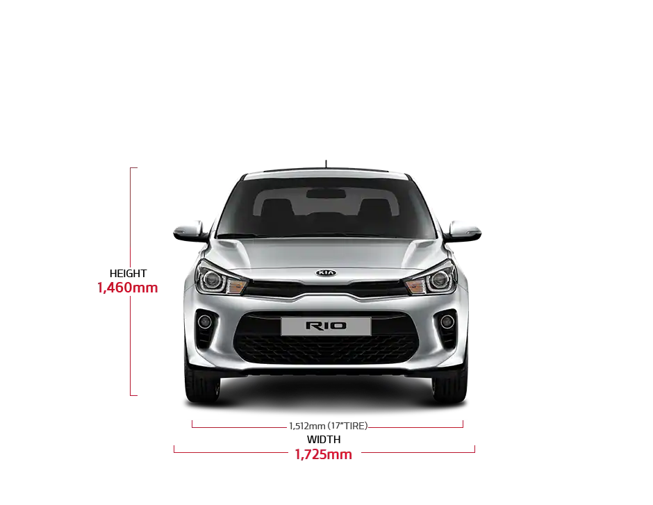 Kia Rio 4 Door Dimensions