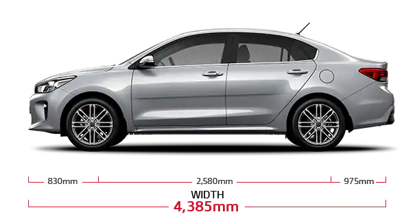 Kia Rio 4 Door Dimensions