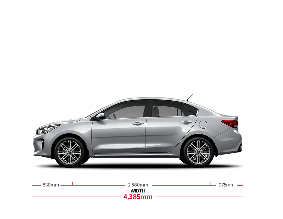 Kia Rio 4 Door Dimensions