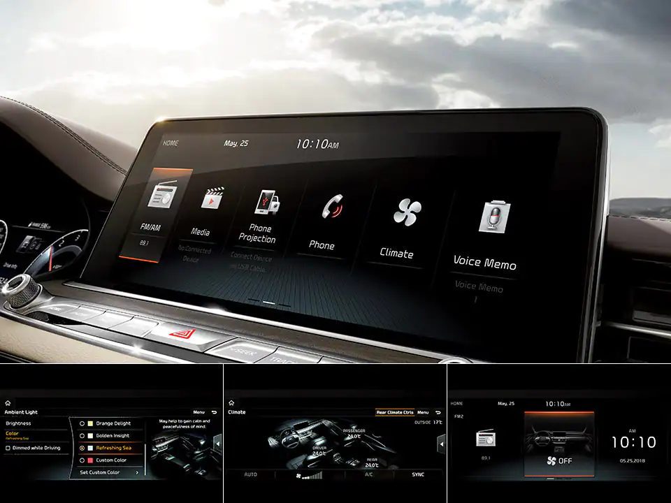 شاشة عرض ملونة بدقة ذات قياس 12.3 بوصة