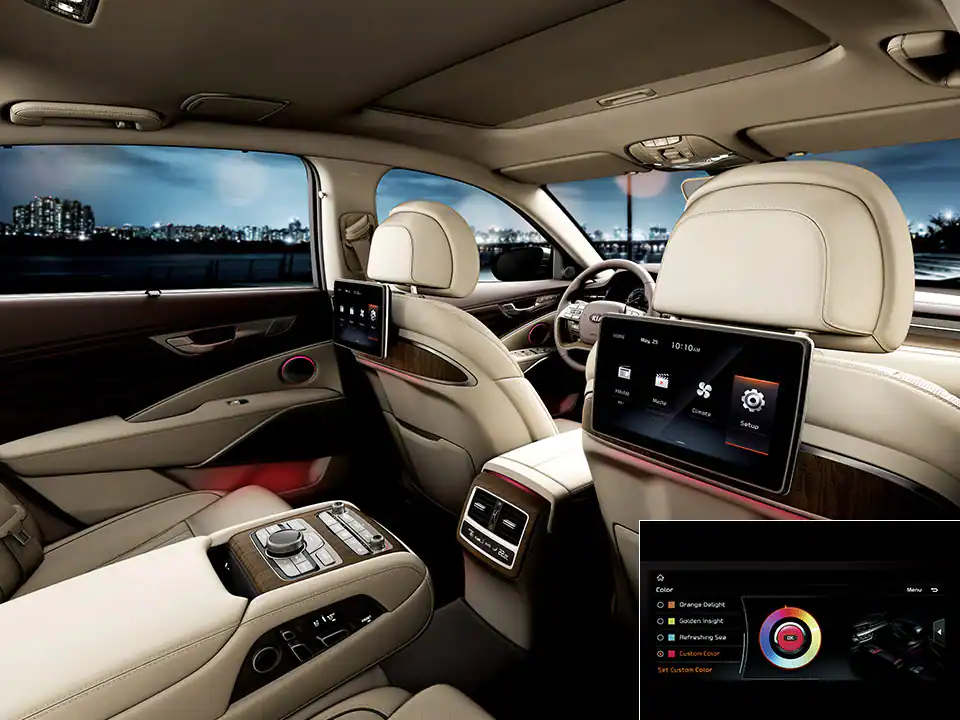 سبعة ألوان للإضاءة المحيطة