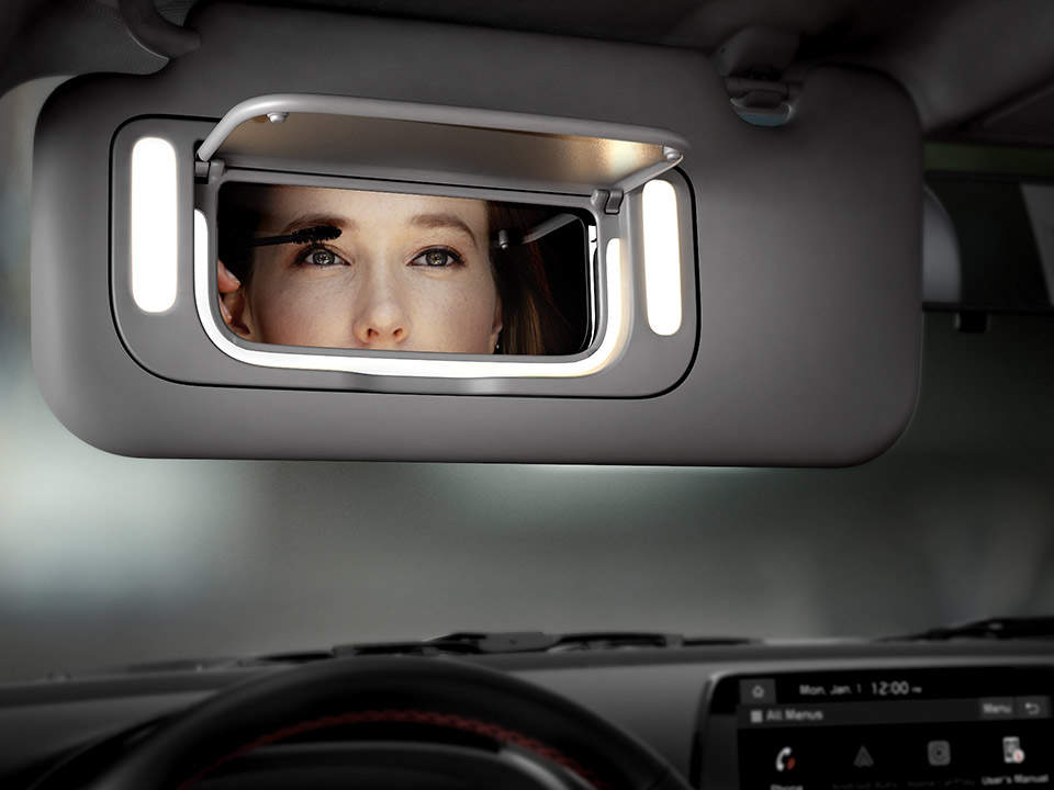 Sun visor illumination lamps
