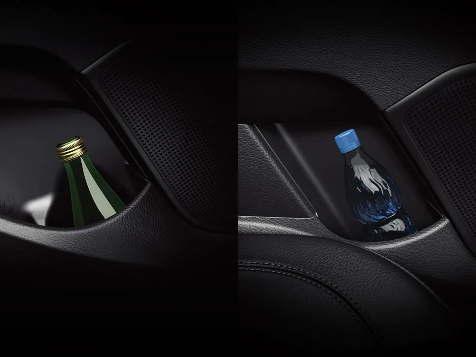 Front & rear door bottle holders