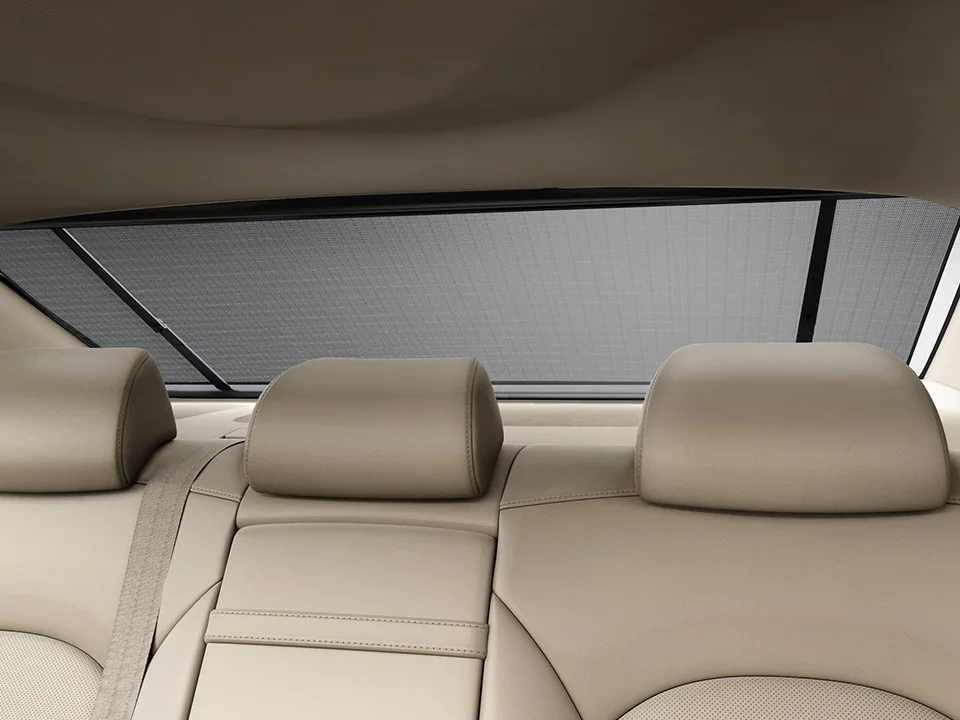 Power rear sunshade