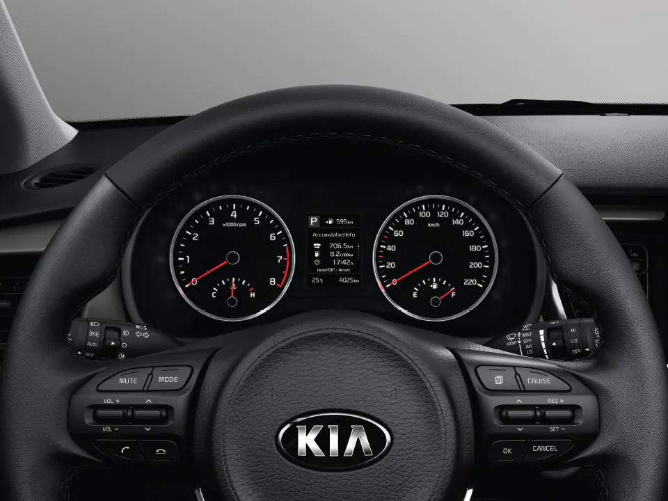 Supervision cluster with 3.5˝ LCD screen