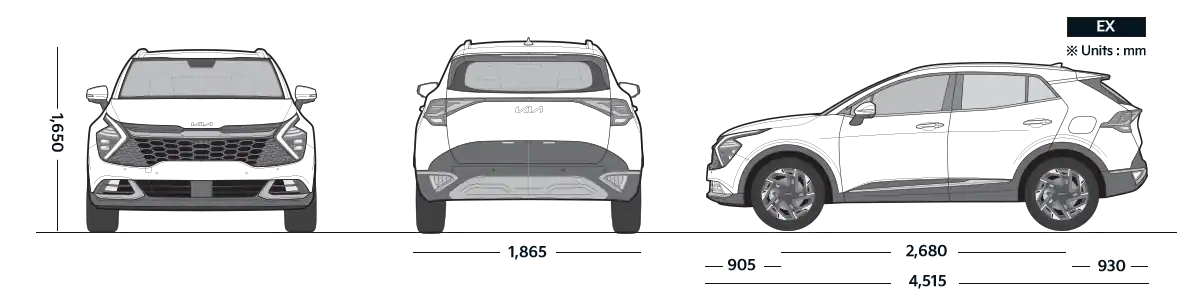 kia-nq5e-23my-dimensions-all-view